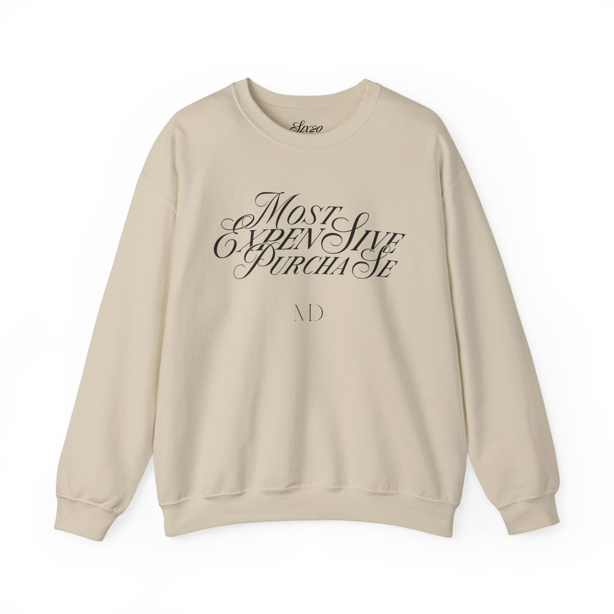 Most Expensive Purchase Crewneck | Chic Black