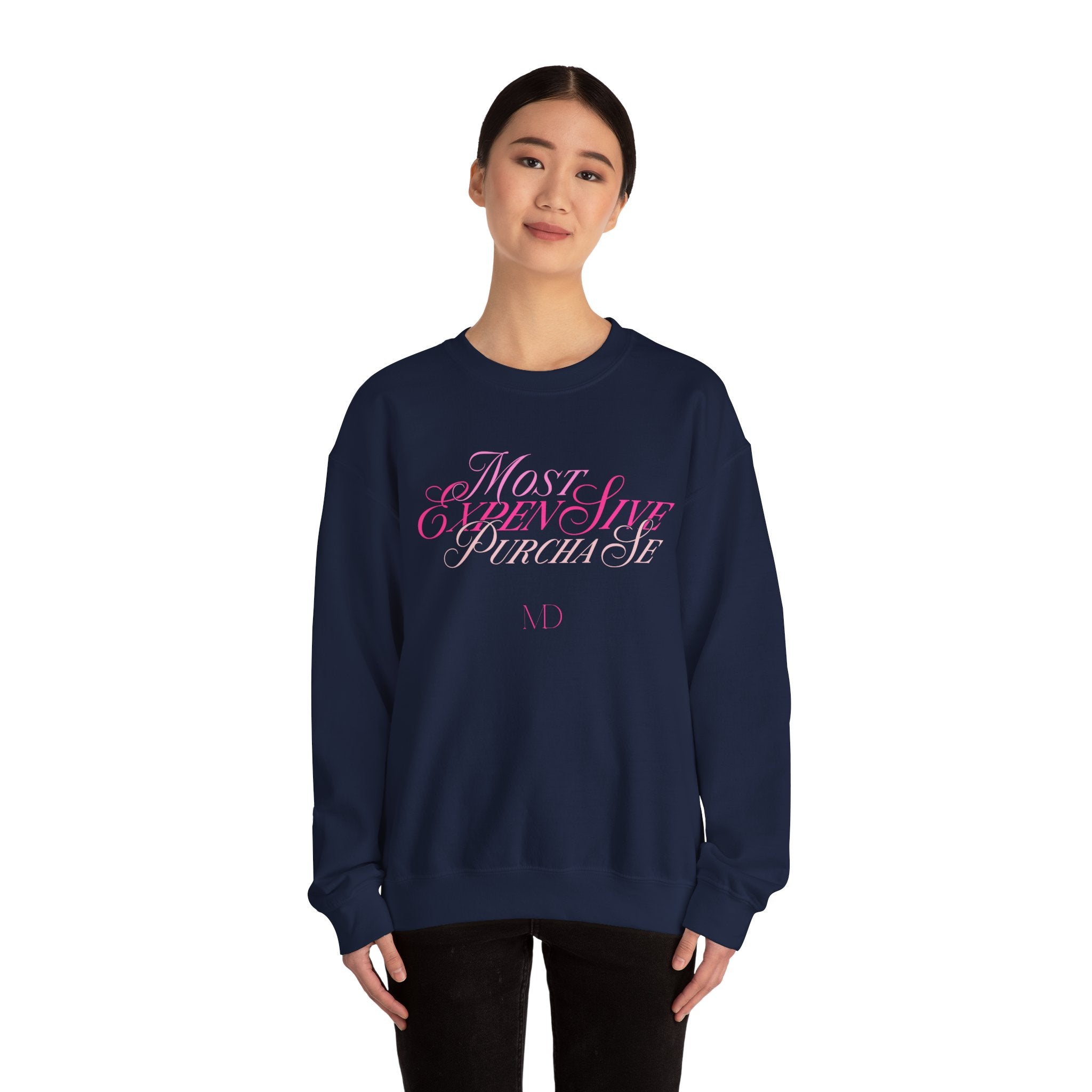 Most Expensive Purchase Crewneck | Pink on Pink