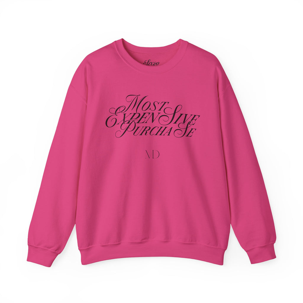 Most Expensive Purchase Crewneck | Chic Black