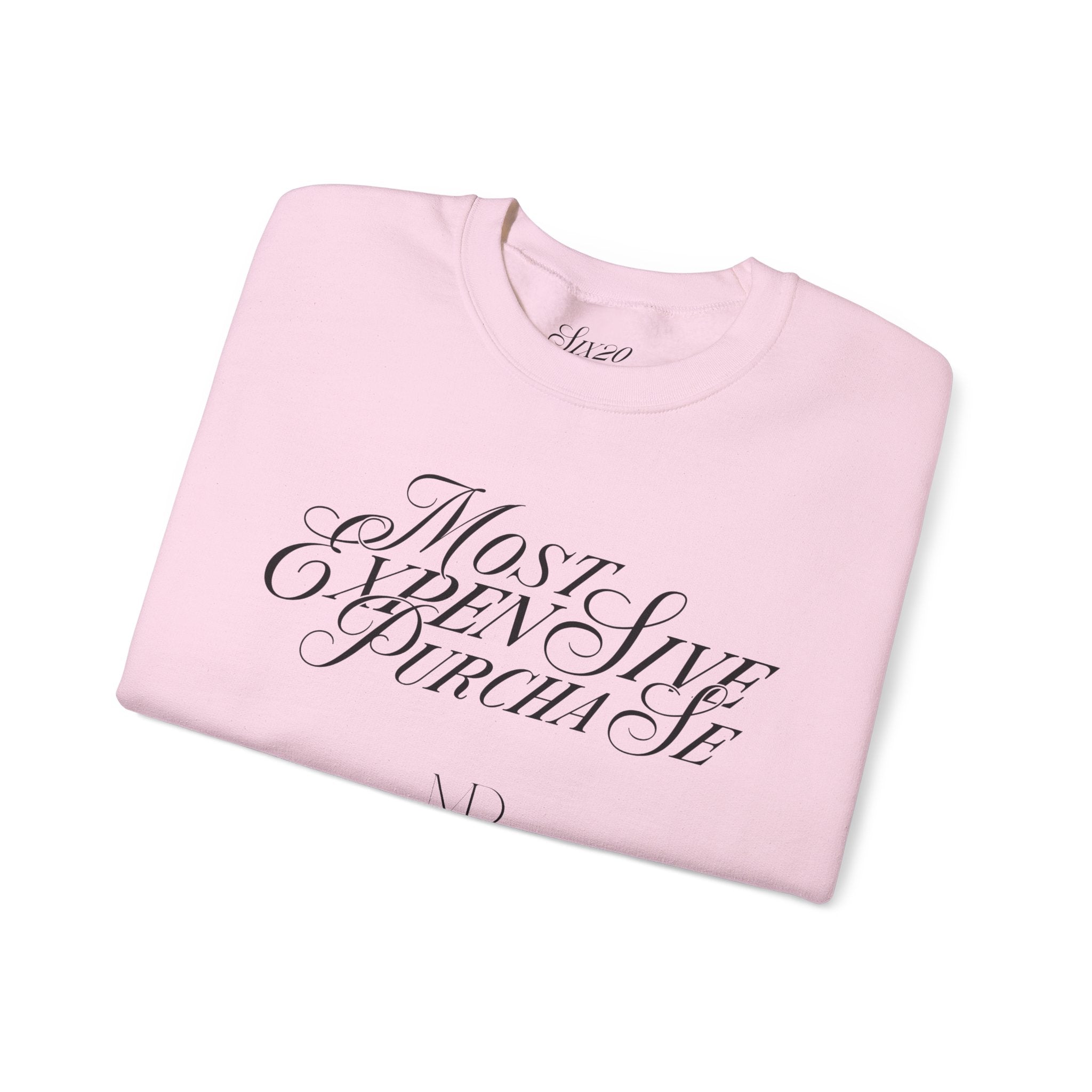 Most Expensive Purchase Crewneck | Chic Black