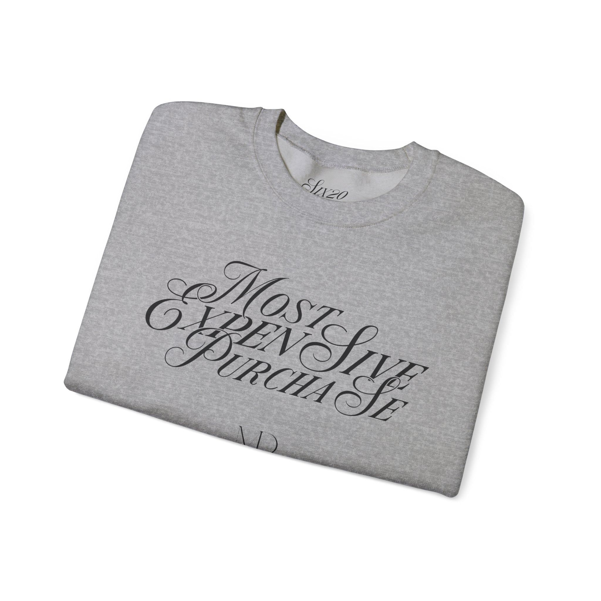 Most Expensive Purchase Crewneck | Chic Black