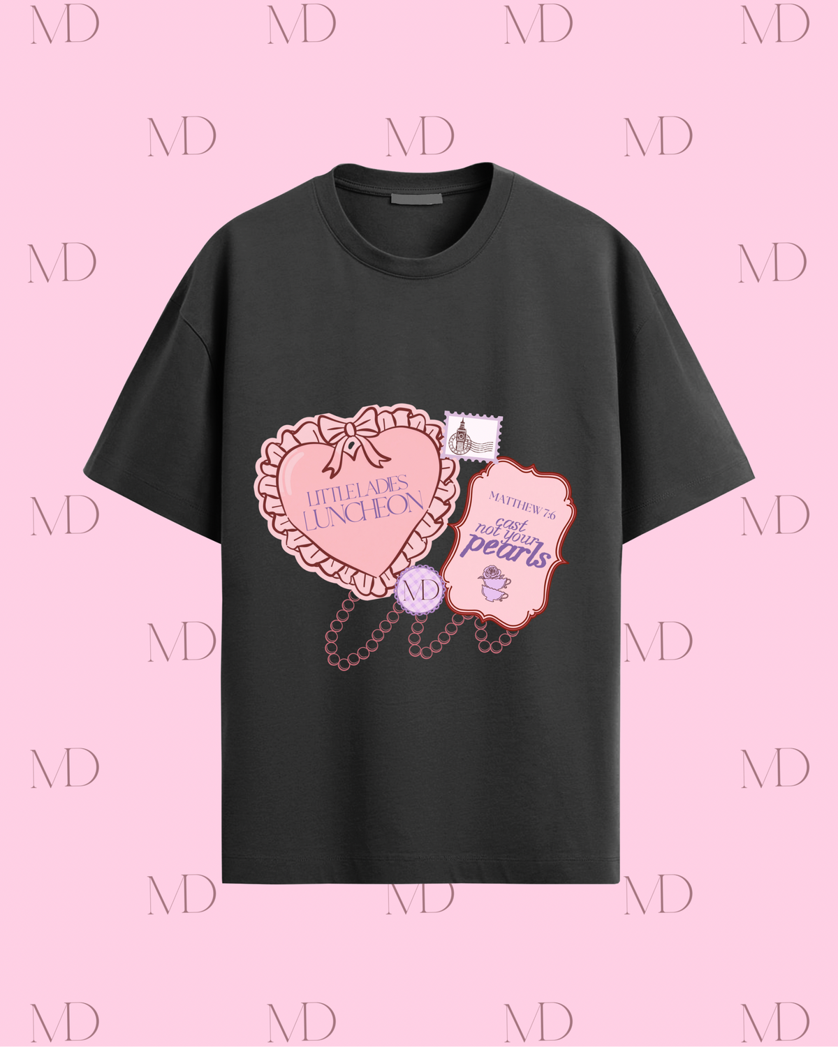 Little Ladies Luncheon Cast Not T-Shirt | Black