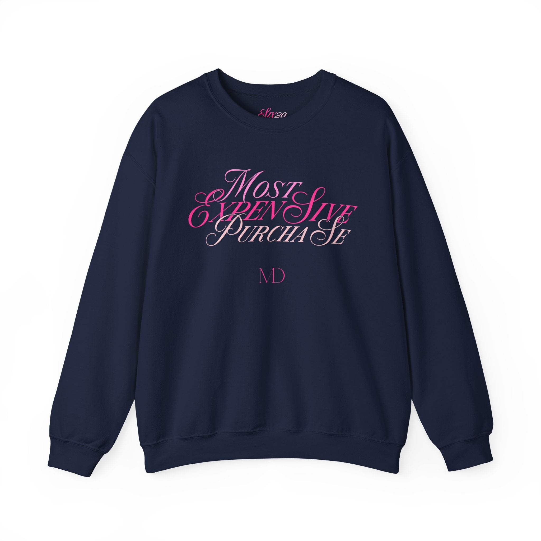 Most Expensive Purchase Crewneck | Pink on Pink