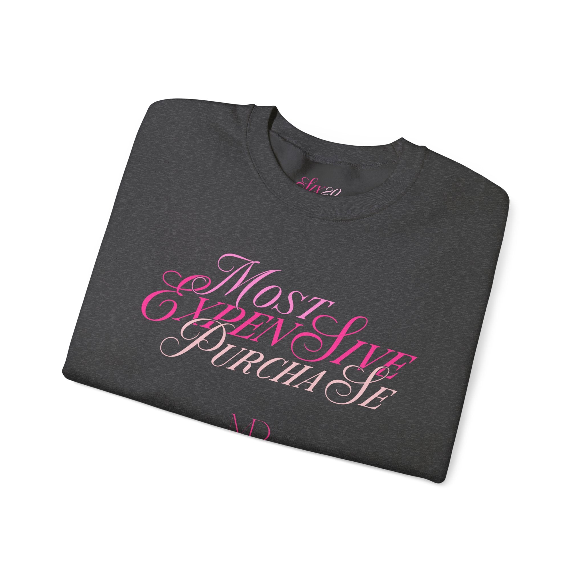 Most Expensive Purchase Crewneck | Pink on Pink