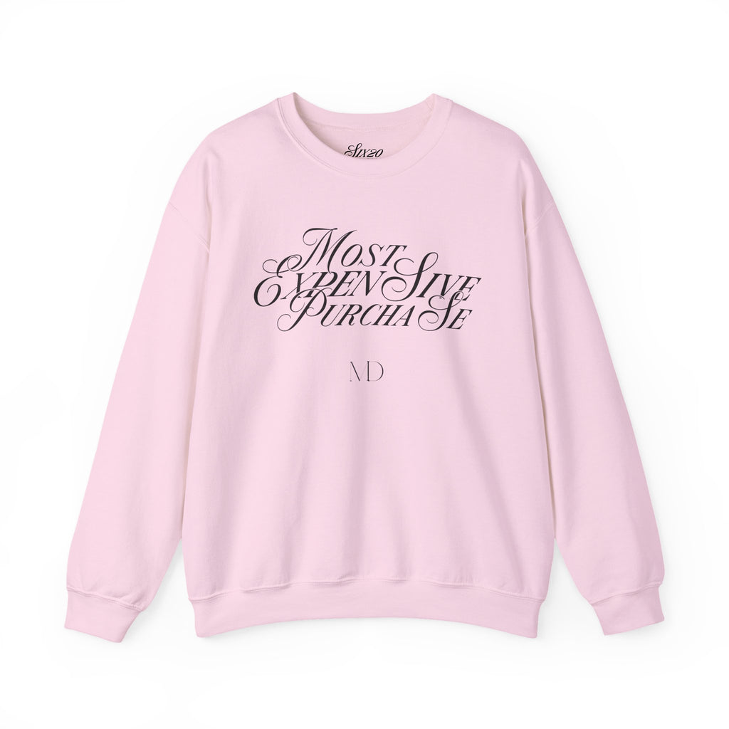Most Expensive Purchase Crewneck | Chic Black