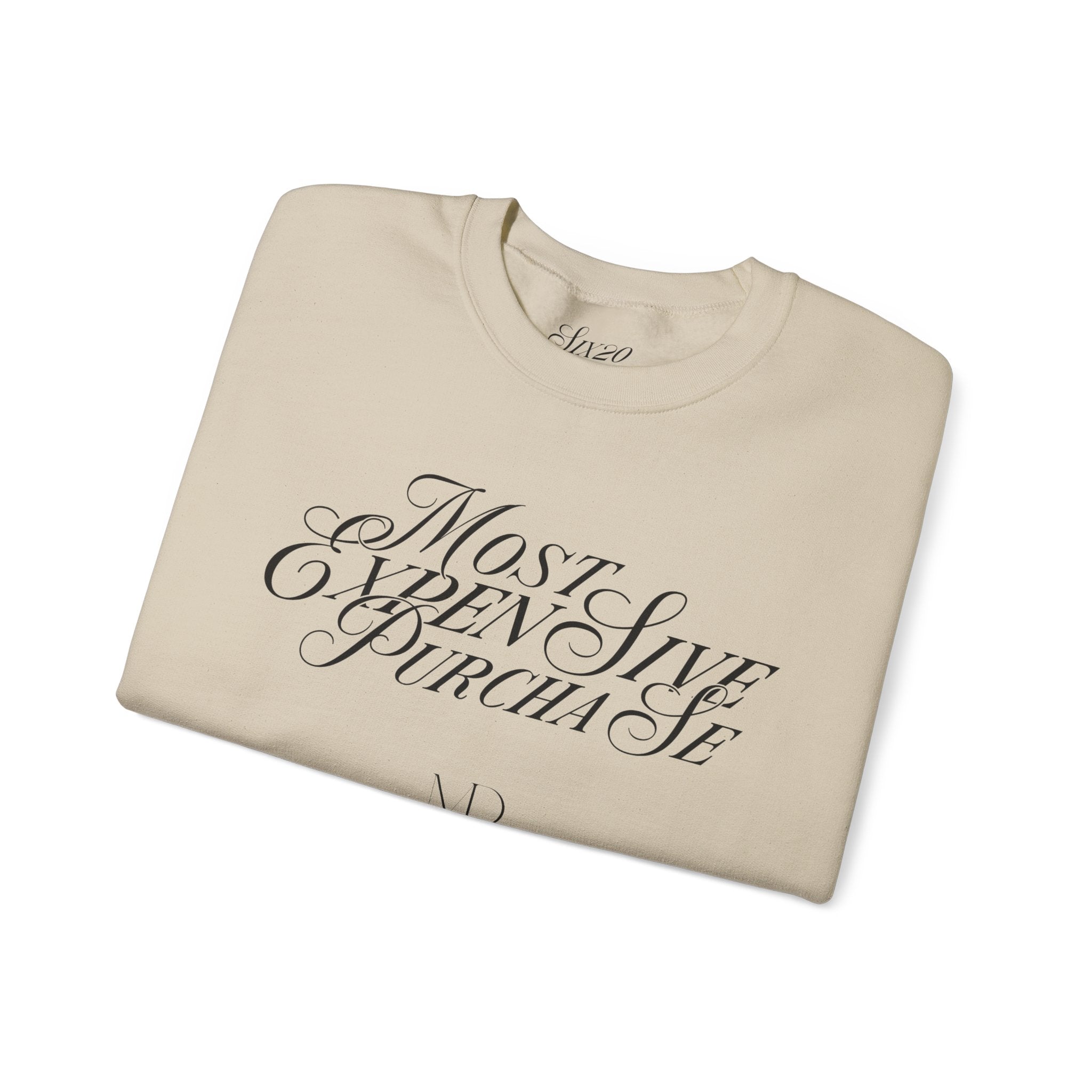 Most Expensive Purchase Crewneck | Chic Black