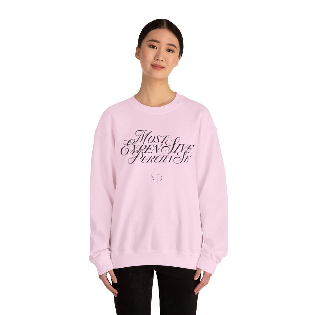 Most Expensive Purchase Crewneck | Chic Black