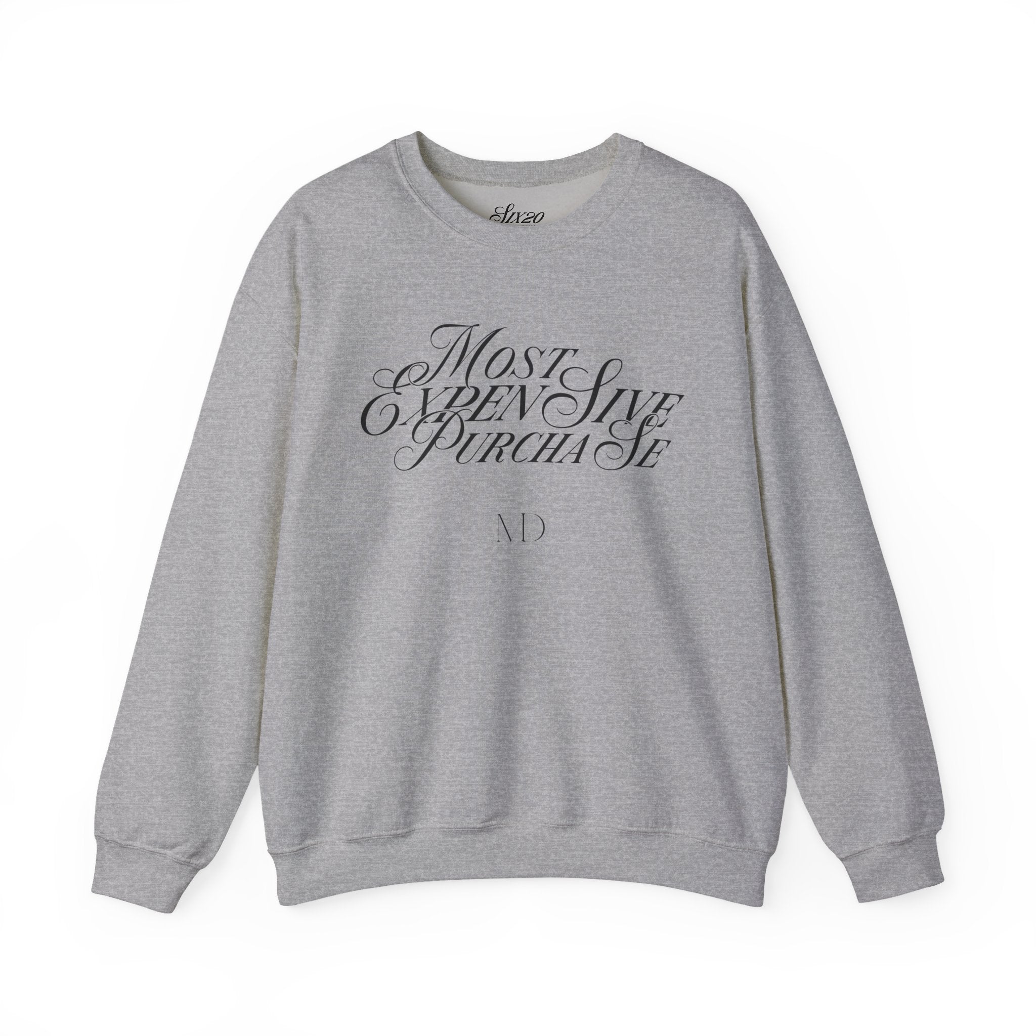 Most Expensive Purchase Crewneck | Chic Black