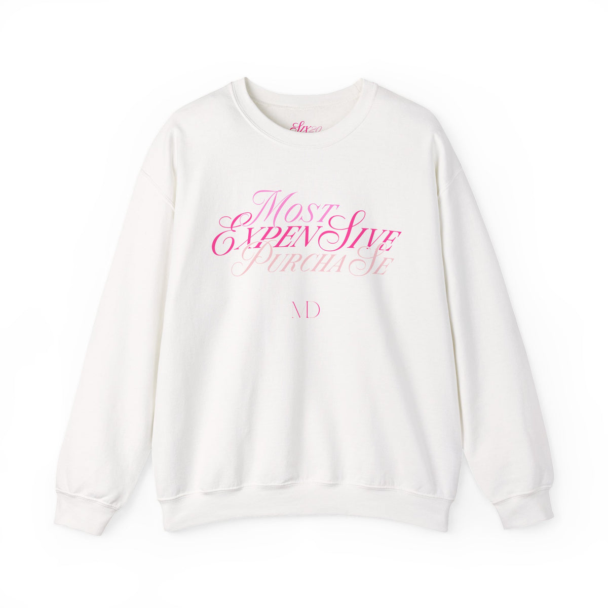 Most Expensive Purchase Crewneck | Pink on Pink