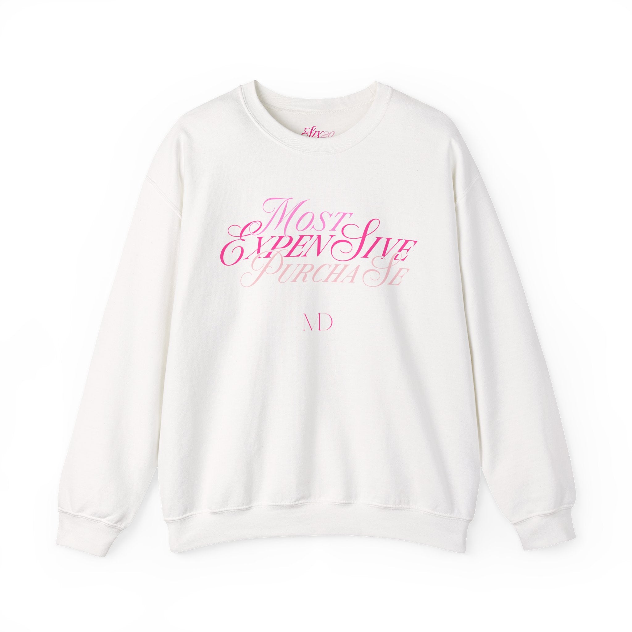 Most Expensive Purchase Crewneck | Pink on Pink