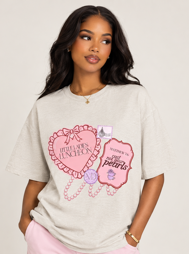 Little Ladies Luncheon Cast Not T-shirt | Tan